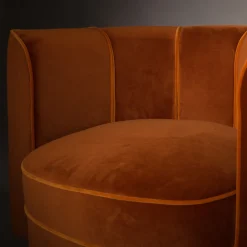 Fluwelen draaifauteuil - Dutchbone Flower