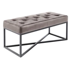 Fluwelen halbankje grijs - Kare Design Crossover