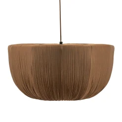 Gedrapeerde stoffen hanglamp bruin - By-Boo Nuvia