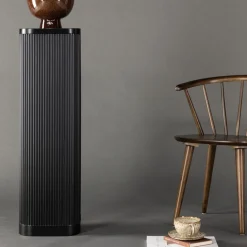 Geribbelde zwarte zuil - Lavis Lenox