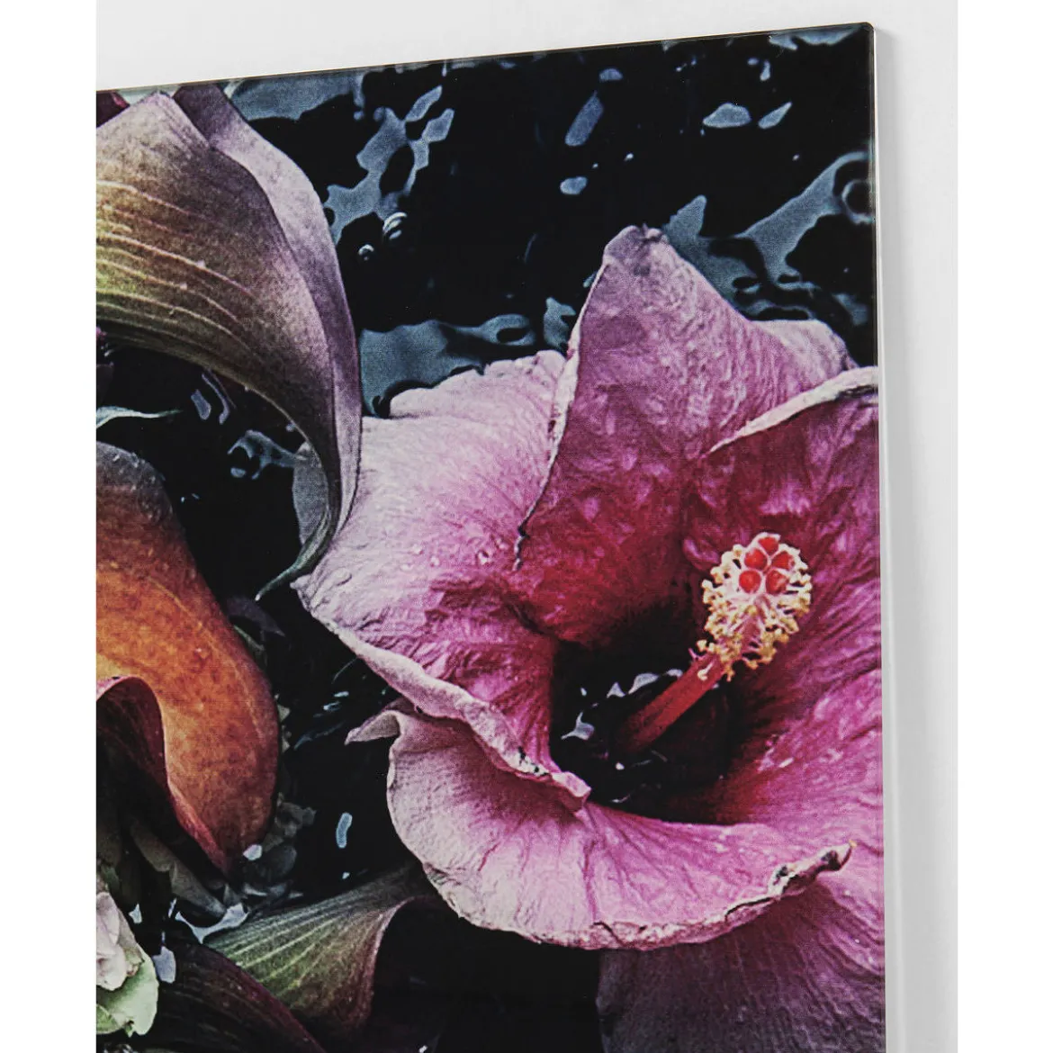 Glas portret - Kare Design Flower Art Lady