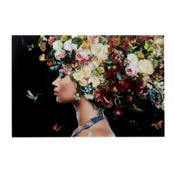 Glas schilderij bloemen - Kare Design Bunch of Flowers