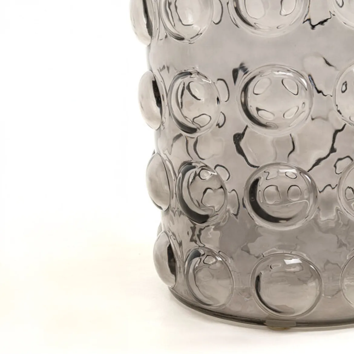 Glazen bijzettafel met relief - Kare Design Lola