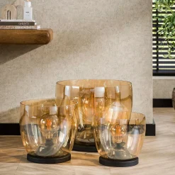 Glazen vloerlamp gekleurd glas - Santa Up