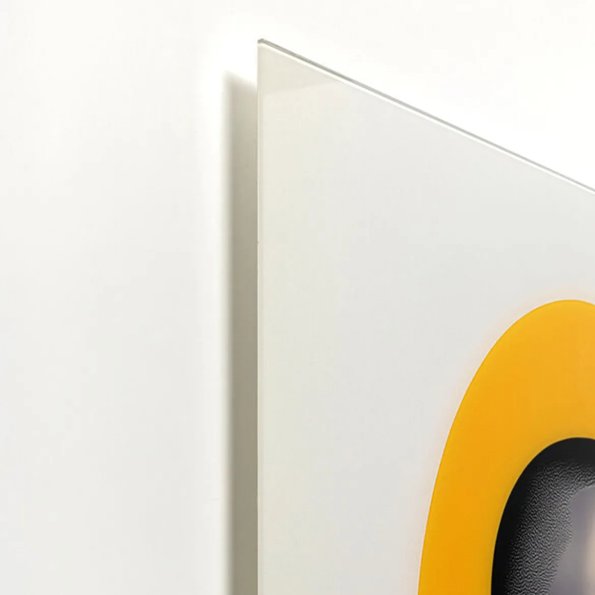 Glazen wanddecoratie geel - Kare Design Muse