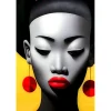Glazen wanddecoratie rood - Kare Design Muse