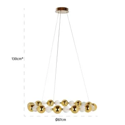 Gouden design hanglamp - Richmond Interiors Chanda