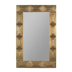 Gouden design spiegel - Dutchbone Volan