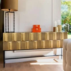 Gouden dressoir op hoge poten - Richmond Interiors Jaxx