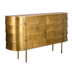 Gouden dressoir ovaal - Dutchbone Hanna