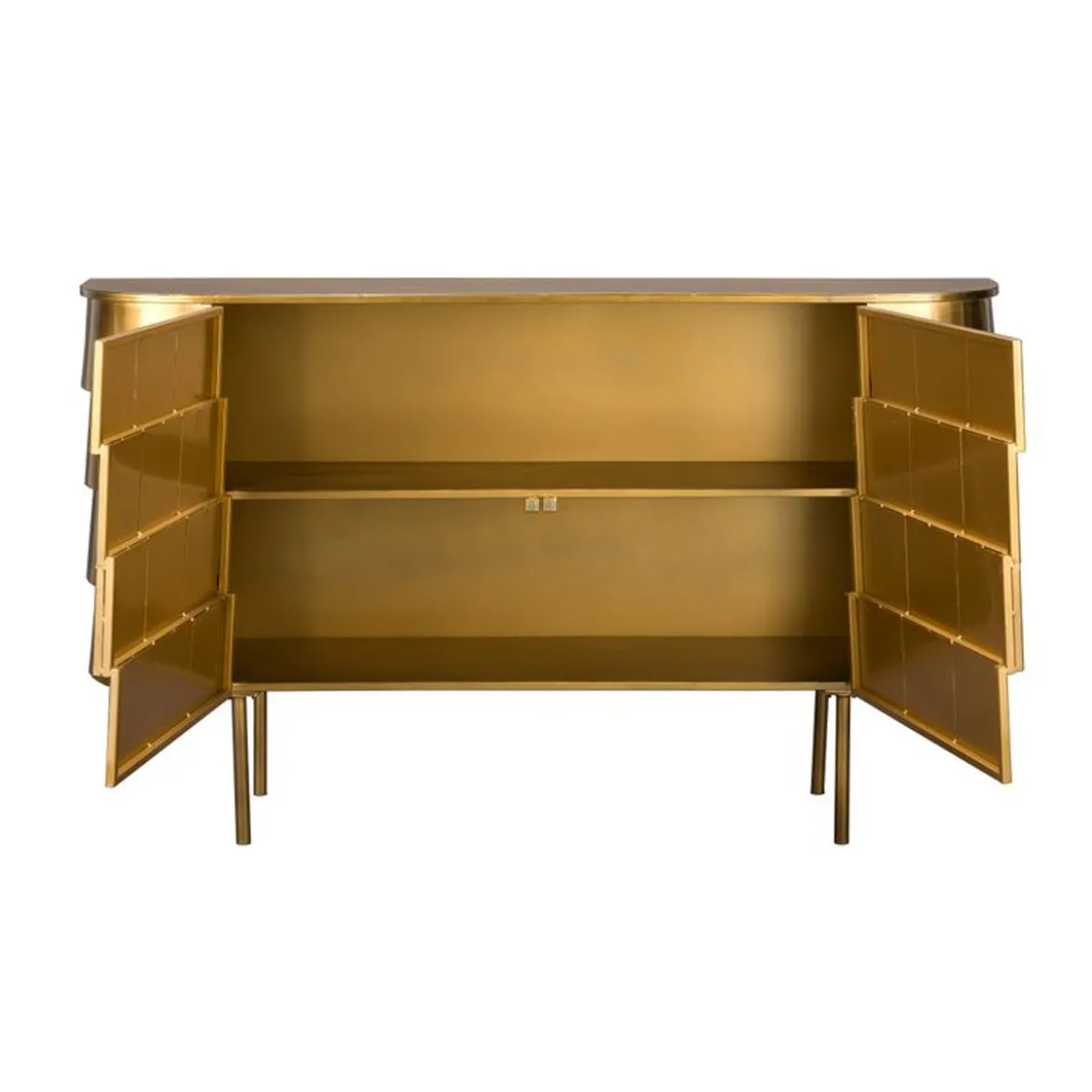 Gouden dressoir ovaal - Dutchbone Hanna