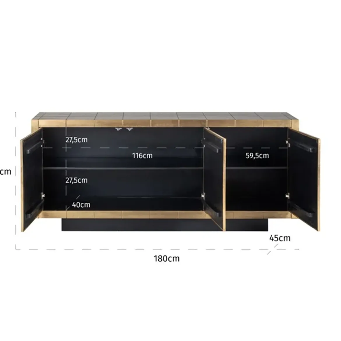 Gouden dressoir - Richmond Interiors Collada