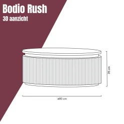 Gouden salontafel rond - Bodio Rush