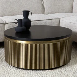 Gouden salontafel rond - Bodio Rush