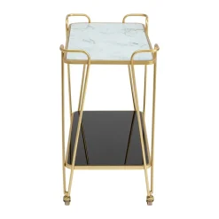 Gouden serveertrolley - Kare Design West Coast