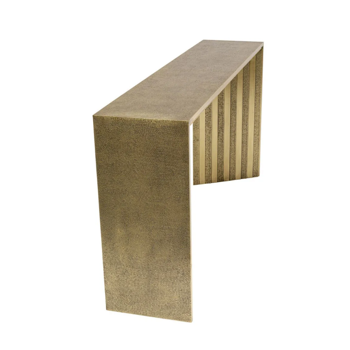 Gouden sidetable houtsnijwerk - Kare Design Malaga
