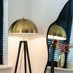 Gouden spiegel organische vorm - Richmond Interiors Alton