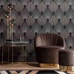 Gouden tafellamp met glas - Kare Design Al Capone