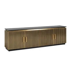 Gouden tv-dressoir met ribbels - Richmond Interiors Ironville
