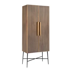 Gouden wandkast ribbelmotief - Richmond Interiors Ironville