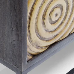 Gouden wandkast snijwerk - Kare Design Circulo