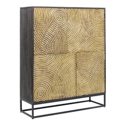 Gouden wandkast snijwerk - Kare Design Circulo