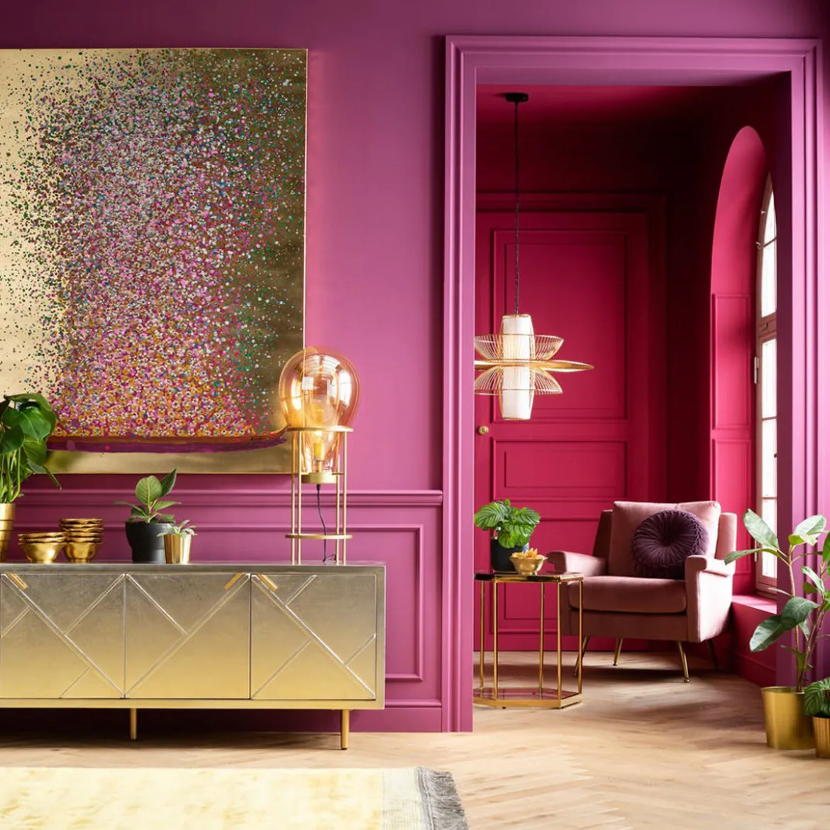 Goudgeel vloerkleed - Kare Design Soleil