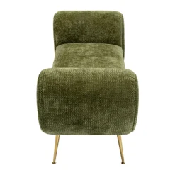 Groen bankje met goud - Kare Design Trono
