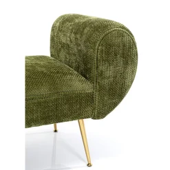 Groen bankje met goud - Kare Design Trono