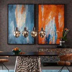 Groot schilderij abstract blauw 180 cm - Kare Design Artistas Blue