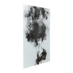 Groot schilderij zwart-wit - Kare Design Smokey Hair