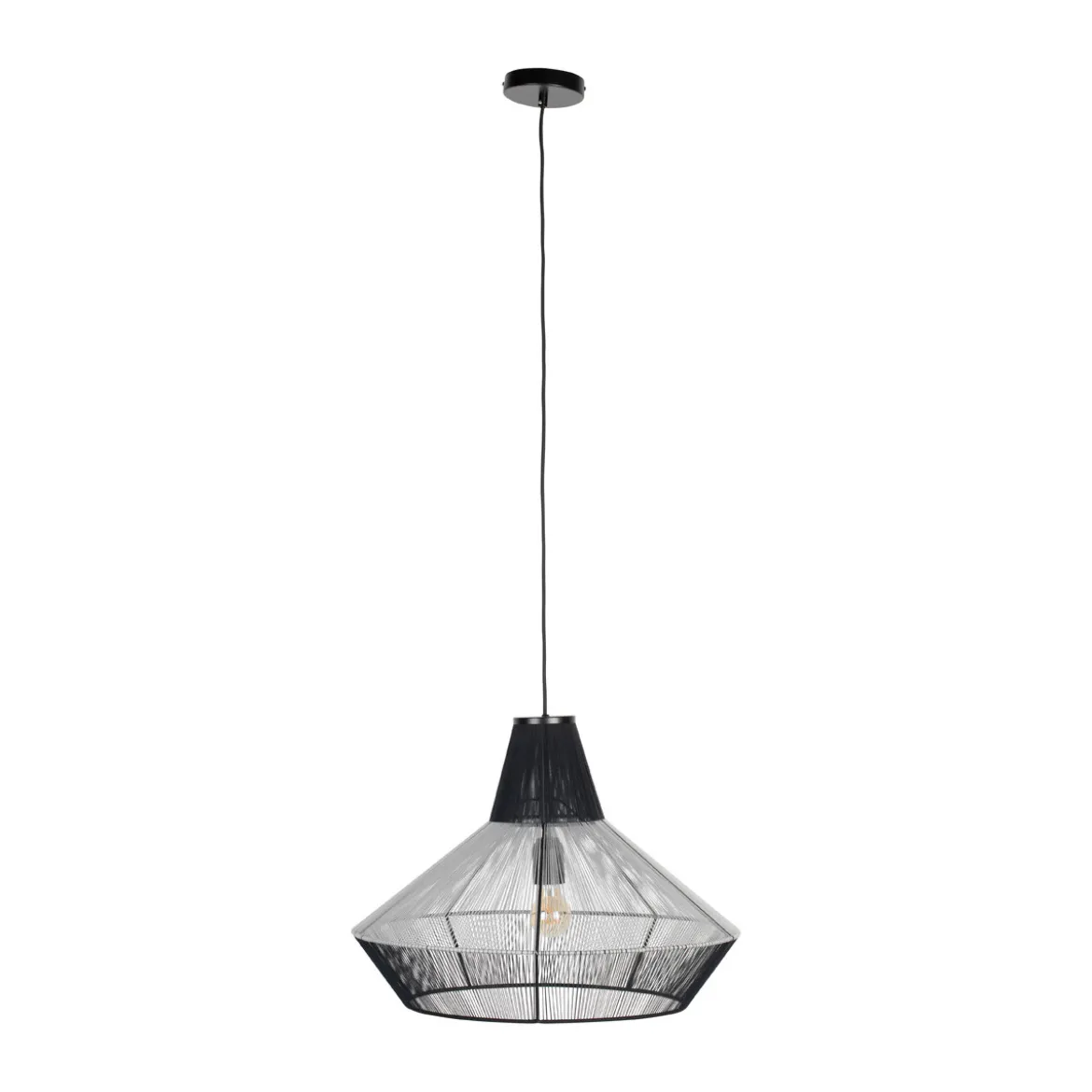 Grote hanglamp katoen draad - Zuiver Fairy