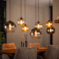 Grote hanglamp met glazen bollen - Santa Multi Globe XL