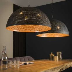 Grote hanglamp rond industrieel - Santa Punch