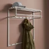 Grote kapstok beige met hoedenplank - Bodio Buis