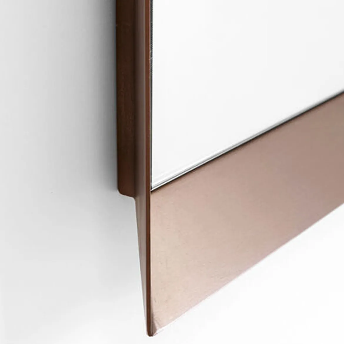 Grote spiegel taupe bruine rand - Kare Design Arezzo Coffee