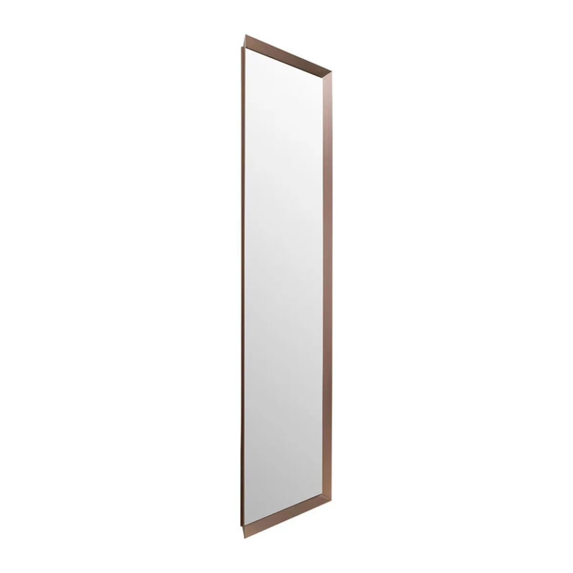 Grote spiegel taupe bruine rand - Kare Design Arezzo Coffee