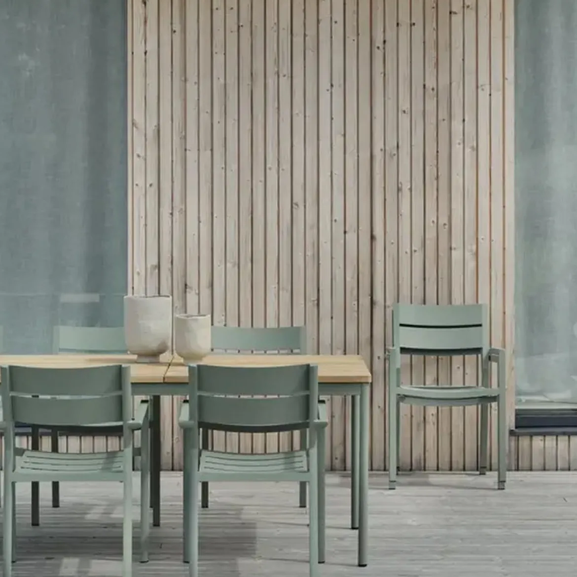 Grote tuintafel teak hout - Brafab Nox