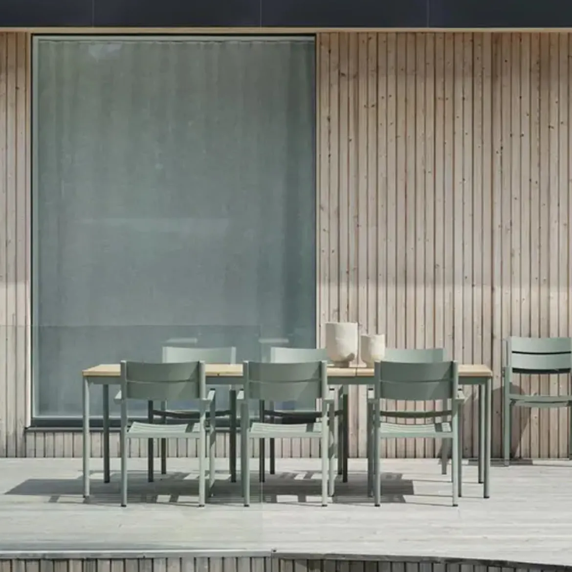 Grote tuintafel teak hout - Brafab Nox