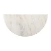 Halfronde wandtafel marmer en hout - Richmond Interiors Mayfield