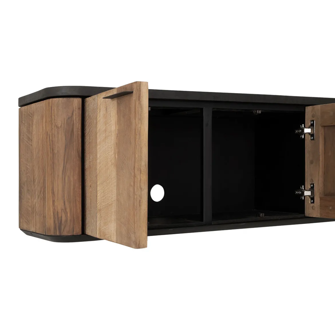 Hangend tv-meubel teak en mortex - DTP Home Soho