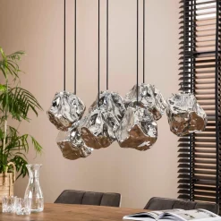 Hanglamp eettafel met glazen stenen - Santa Rock
