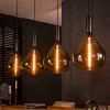 Hanglamp glas druppels - Santa Drop Smoke Glass