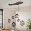 Hanglamp glazen bollen organische vorm - Santa Stellar Black