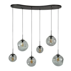 Hanglamp glazen bollen organische vorm - Santa Stellar Black