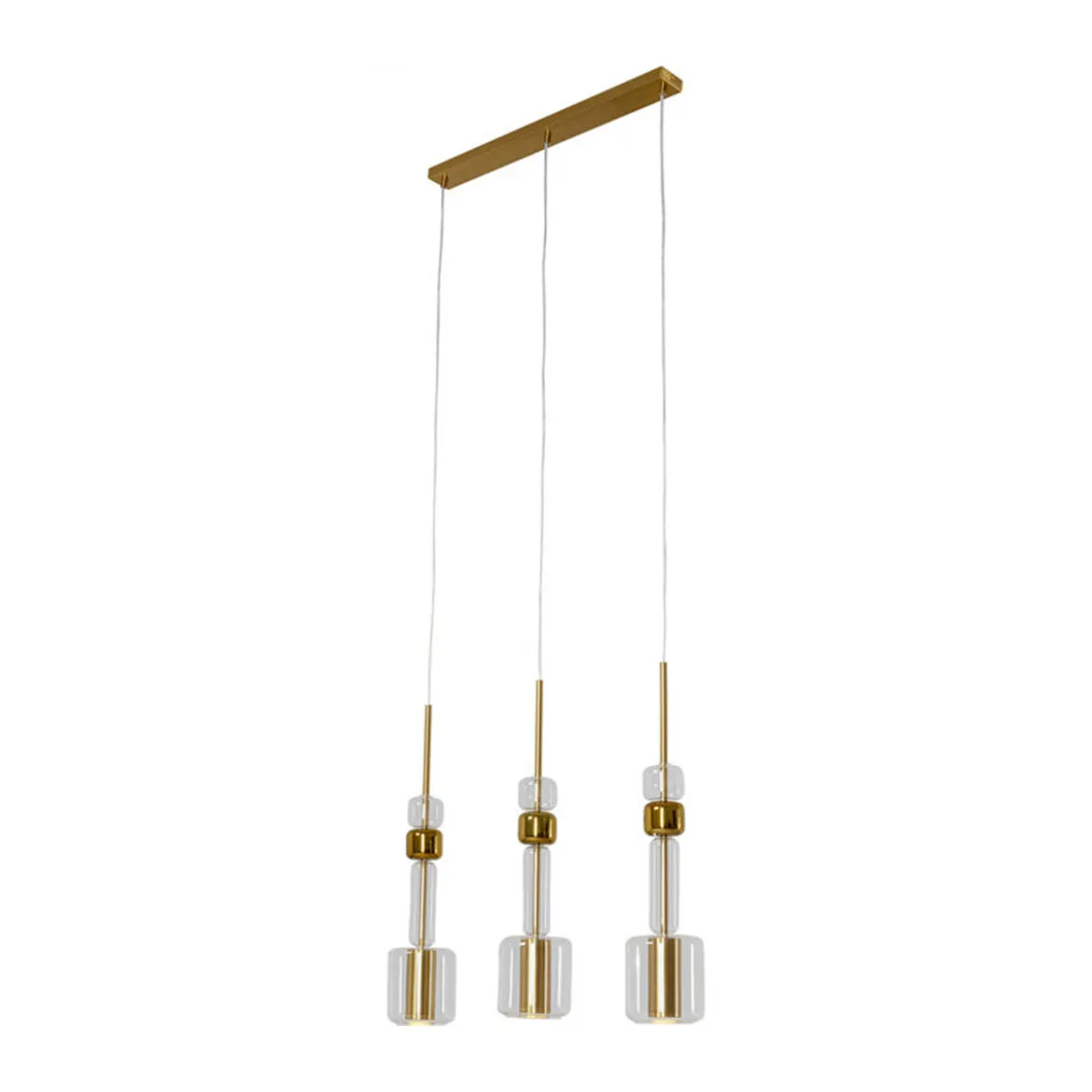 Hanglamp goud en glas 73 cm - Kare Design Candy Bar Gold