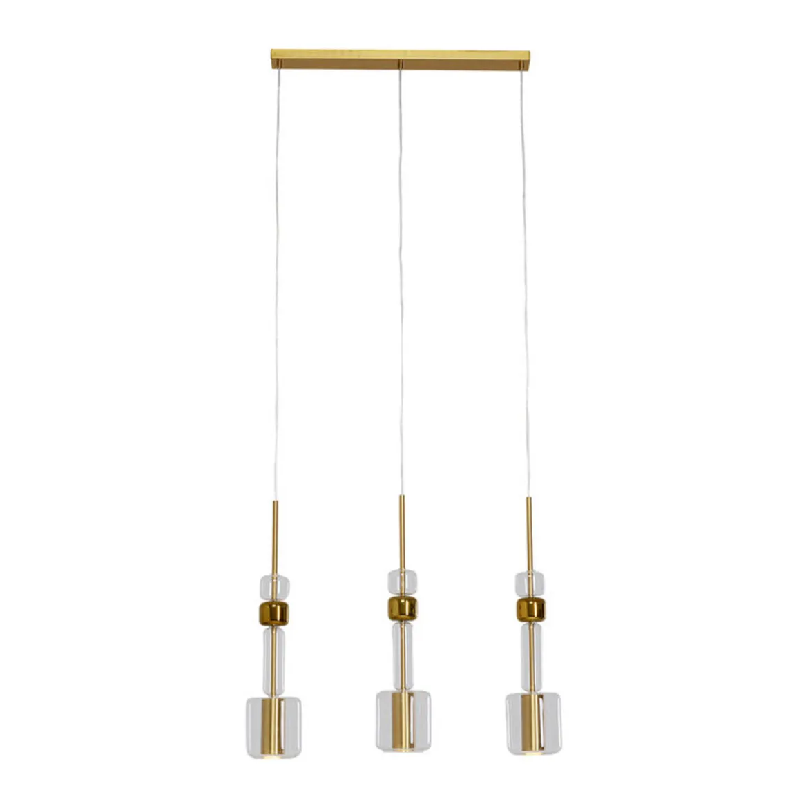 Hanglamp goud en glas 73 cm - Kare Design Candy Bar Gold