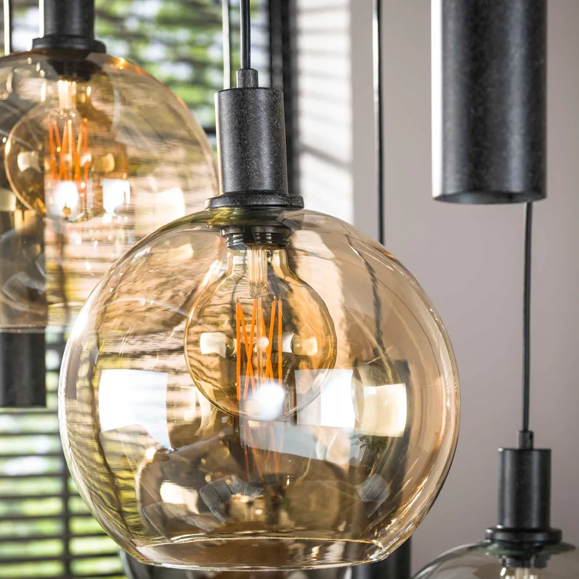 Hanglamp met bolvormige glazen - Santa Sfera