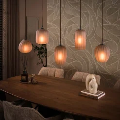 Hanglamp met bruin frosted glas - Santa Altura