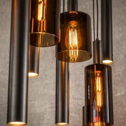 Hanglamp met cilindervormige glazen - Santa Sepiora